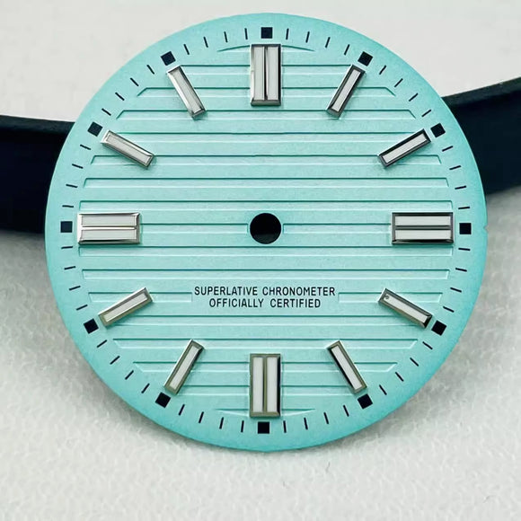 Watch Dial: SKX007 TBG dial  Tiffany Blue Metal Index
