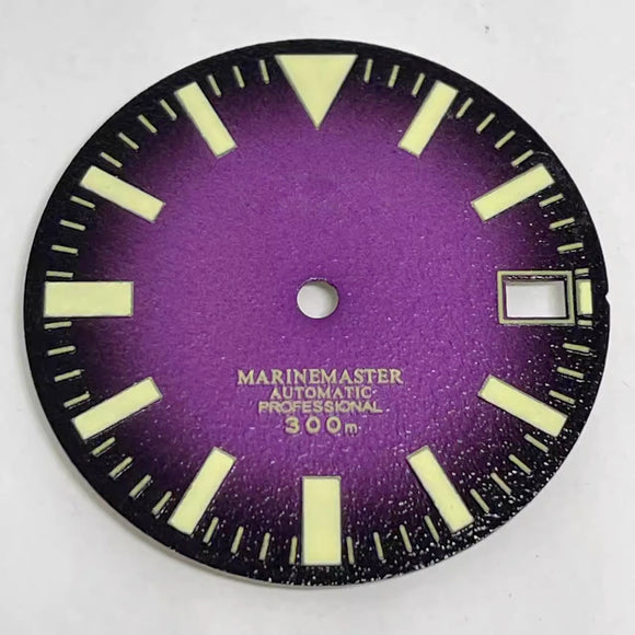 Watch Dial: SKX007 Dial TBG Lumed Index Purple