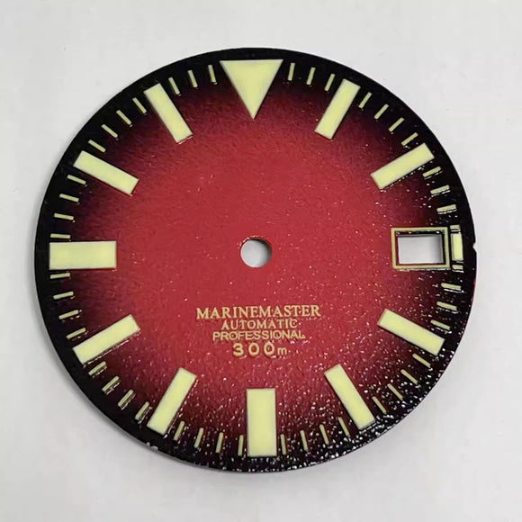Watch Dial: SKX007 Dial TBG Lumed Index Red