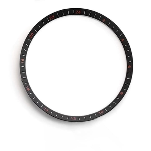 SKX007/SRPD Chapter Ring: Black with Red Marker